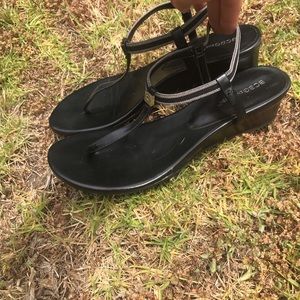 BCBG sandals worn three times